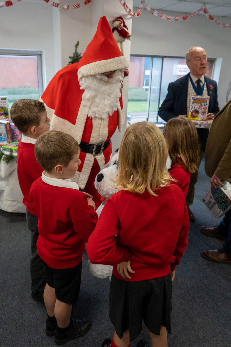 Santa giving Toys for West Berkshire Children